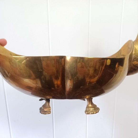 Vintage Brass Duck Bowl - Picture 4 of 7